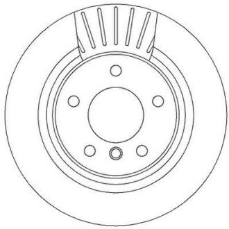 BMW диск гальмівний задн вент. 116-120, 318-328 JURID 562316JC