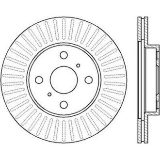 TOYOTA диск гальмівний передн.Yaris 99- JURID 562409JC