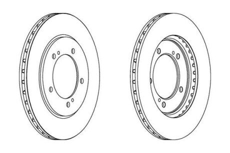 SUZUKI диск гальмівний передн.Grand Vitara 98- JURID 562445JC