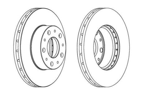 FIAT диск гальмівний передн. Ducato 06- (280*28) JURID 562468JC