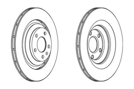 AUDI диск гальмівний задній A6 04- JURID 562512JC