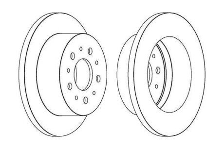 CITROEN диск гальмівний задн.Jumper,Fiat Ducato,Peugeot Boxer 06- JURID 562526JC