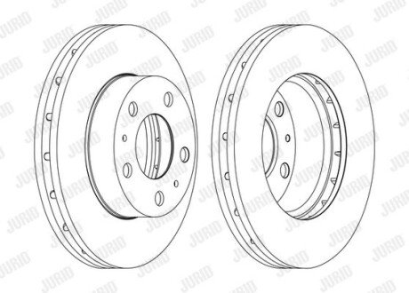 FIAT диск гальмівний передн. Ducato 06 - JURID 562630JC-1