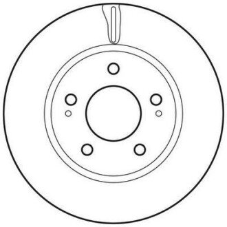 MITSUBISHI диск гальмівний передн.Lancer 1.6/2.0 03-,Space Runner 2.0/2.4 99- JURID 562820JC (фото 1)