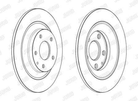 MAZDA гальмівний диск задн.CX-5 11- JURID 563232JC