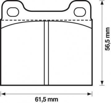DB Тормозные колодки задние W123 -85 JURID 571279J (фото 1)