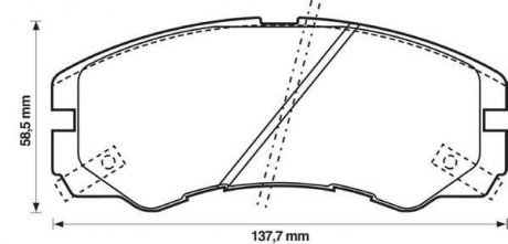 Колодки тормозные передние MONTEREY 3.1TD,3.2I 91- JURID 572348J (фото 1)