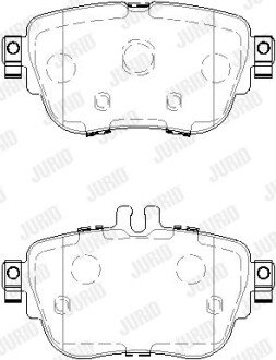 DB Колодки гальмівні задні W213 16- JURID 573843J (фото 1)