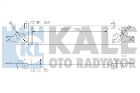 KALE NISSAN Интеркулер Qashqai 1.5/2.0dCi 07- KALE OTO RADYATOR 342350