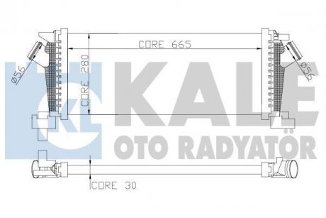 KALE OPEL Интеркулер Astra J 1.3/1.7CDTI,1.4/1.6 KALE OTO RADYATOR 344800