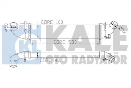 Интеркулер Dacia Logan - Renault Logan I, Logan Express Intercooler KALE OTO RADYATOR 345080