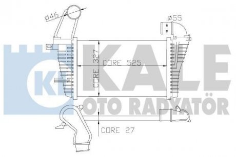 Интеркулер Opel Astra H KALE OTO RADYATOR 345900