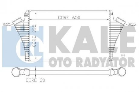 KALE OPEL Signum,Vectra C,Saab 9-3,Cadillac BLS 2.0 16V Turbo/2.2DTI 16V 02- KALE OTO RADYATOR 346000