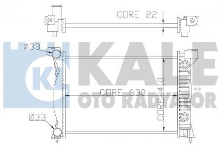 KALE VW Радиатор охлаждения Audi A4/6 01- KALE OTO RADYATOR 352900 (фото 1)