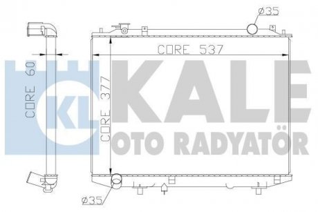 Радиатор охлаждения Ford Ranger - Mazda B-Serie, Bt-50 Radiator KALE OT KALE OTO RADYATOR 356200 (фото 1)