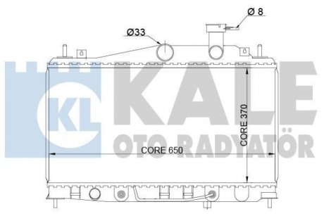 KALE HYUNDAI Радиатор охлаждения Accent II,III 1.4/1.6 05- KALE OTO RADYATOR 357900 (фото 1)