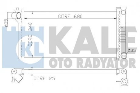 KALE MAZDA Радиатор охлаждения Mazda 626 IV,V 1.8/2.0 91- KALE OTO RADYATOR 359600