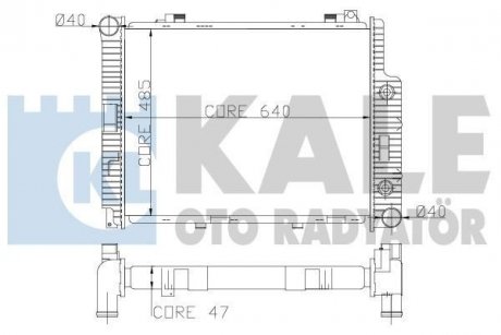 KALE DB Радиатор охлаждения W210 2.9TD 96- KALE OTO RADYATOR 361600 (фото 1)