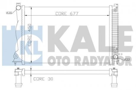 Радиатор охлаждения Citroen C1, Peugeot 107, Toyota Aygo KALE OTO RADYATOR 364600