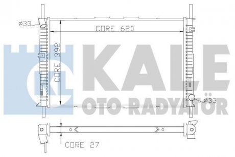 Радиатор охлаждения Ford Mondeo III KALE OTO RADYATOR 368700