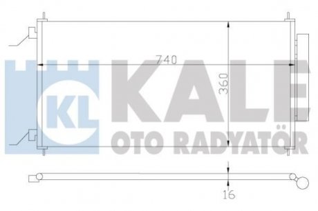 Радіатор кондиціонера Honda Cr-V Iii Condenser KALE OTO RADYATOR 380700 (фото 1)