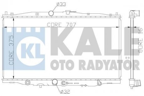 Радіатор охолодження KALE OTO RADYATOR 384100