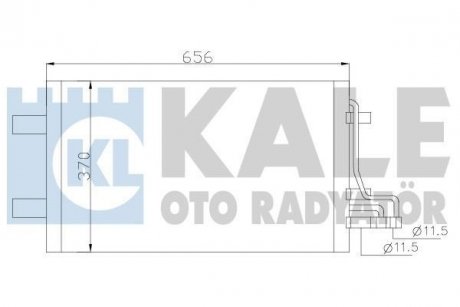 Радіатор кондиціонера Ford C-Max, Focus C-Max, Focus II KALE OTO RADYATOR 386100