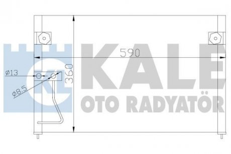 KALE MAZDA Радиатор кондиционера 626 V 97- KALE OTO RADYATOR 387000