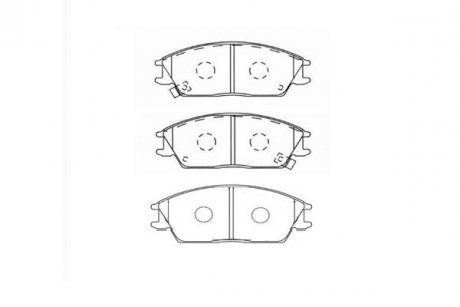 Тормозные колодки дисковые KAVO BP-3004 (фото 1)