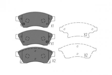 Гальмівні колодки PARTS KAVO KBP-1018 (фото 1)