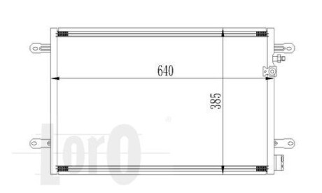 Радіатор кондиціонера A6 04-11 LORO 053-016-0026