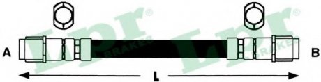 Шланг тормозной LPR 6T46743 (фото 1)