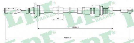 Трос акселератора LPR C0005A