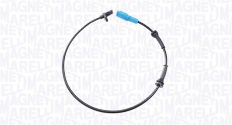 CITROEN Датчик ABS задн. C3 II, DS3 MAGNETI MARELLI 172100153010