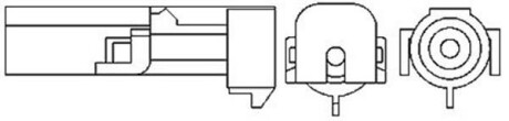 DAEWOO лямбда-зонд (1 конт.) Lanos, HYUNDAI, SUZUKI MAGNETI MARELLI 466016355005 (фото 1)