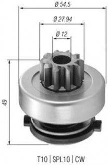 Бендікс стартера MAGNETI MARELLI 940113020365