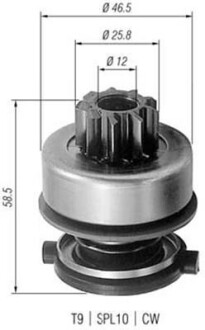 Бендікс стартера MAGNETI MARELLI AMB0259