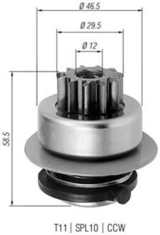 Бендикс (z=11) LADA 2108/09, 2110 [940113020260] MAGNETI MARELLI AMB0260