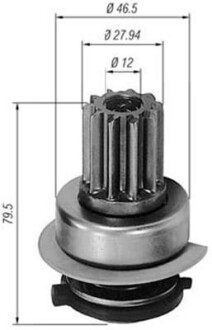 Бендикс (z=10) VW 1,8/2,0: T4, Multivan, Caravelle MAGNETI MARELLI AMB0291