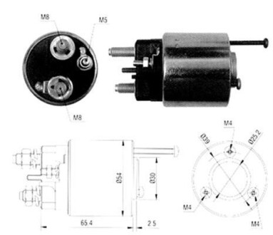 Соленоид Citroen,Renault - VALEO [940113050065] MAGNETI MARELLI AME0065