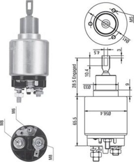 Втягивающее реле BMW OPEL [940113050271] MAGNETI MARELLI AME0271