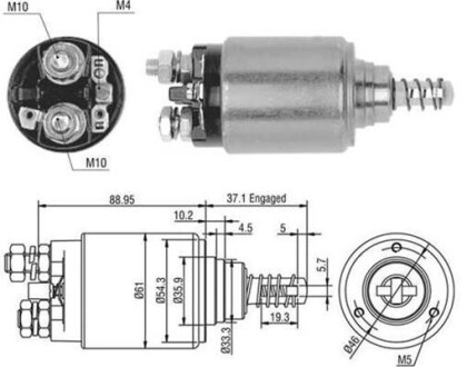 Соленоид IVECO,RENAULT - BOSCH [940113050402] MAGNETI MARELLI AME0402 (фото 1)