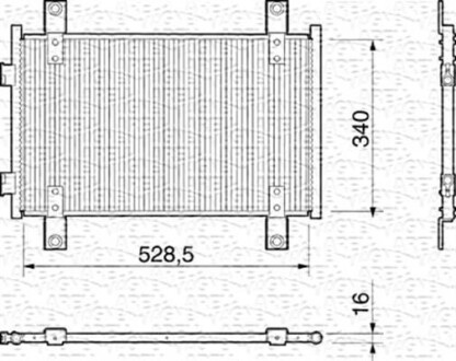 Радіатор кондеціонеру, 02-06 MAGNETI MARELLI BC159