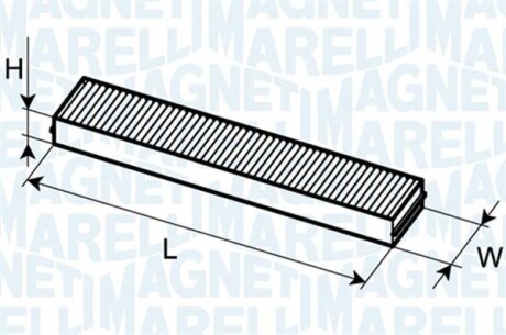 Фильтр салона FORD GALAXY 1996- [350203061130] MAGNETI MARELLI BCF113