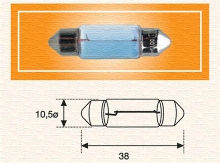 Лампа R2 MAGNETI MARELLI C10W 24