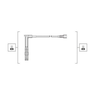 Высоковольтные провода MERCEDES C 180, 200, 220 MAGNETI MARELLI MSQ0100