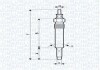 MAGNETI MARELLI Свеча накала MERCEDES, OPEL,PEUGEOT, SEAT [062900004304] UX17A