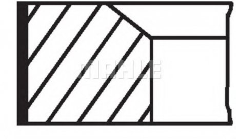 Кольца поршневые MAHLE / KNECHT 010 29 N2 (фото 1)