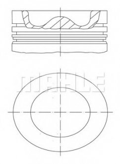 Поршень DEUTZ 108.0 BF4M1013/BF6M1013 (Mahle) MAHLE / KNECHT 099 99 00 (фото 1)