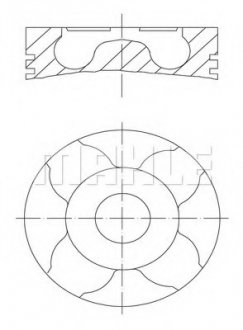 Поршень MAN MAHLE / KNECHT 229 14 00 (фото 1)